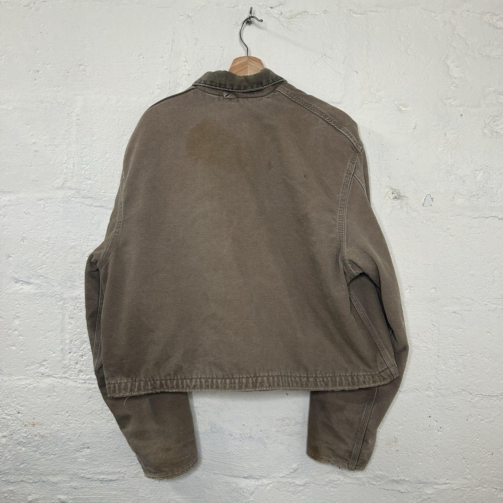 Vintage Carhartt Wool-Lined Cropped Duster Coat “Chestnut” PB2321 Men’s Small