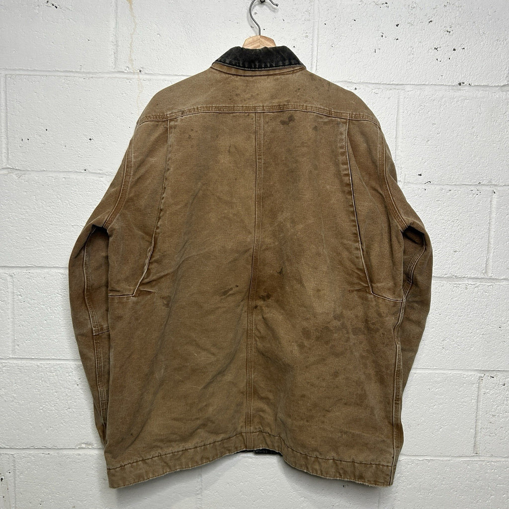 Y2K Carhartt Sandstone Multi-Pocket Jacket “Brown” J285 BRN Men’s Large