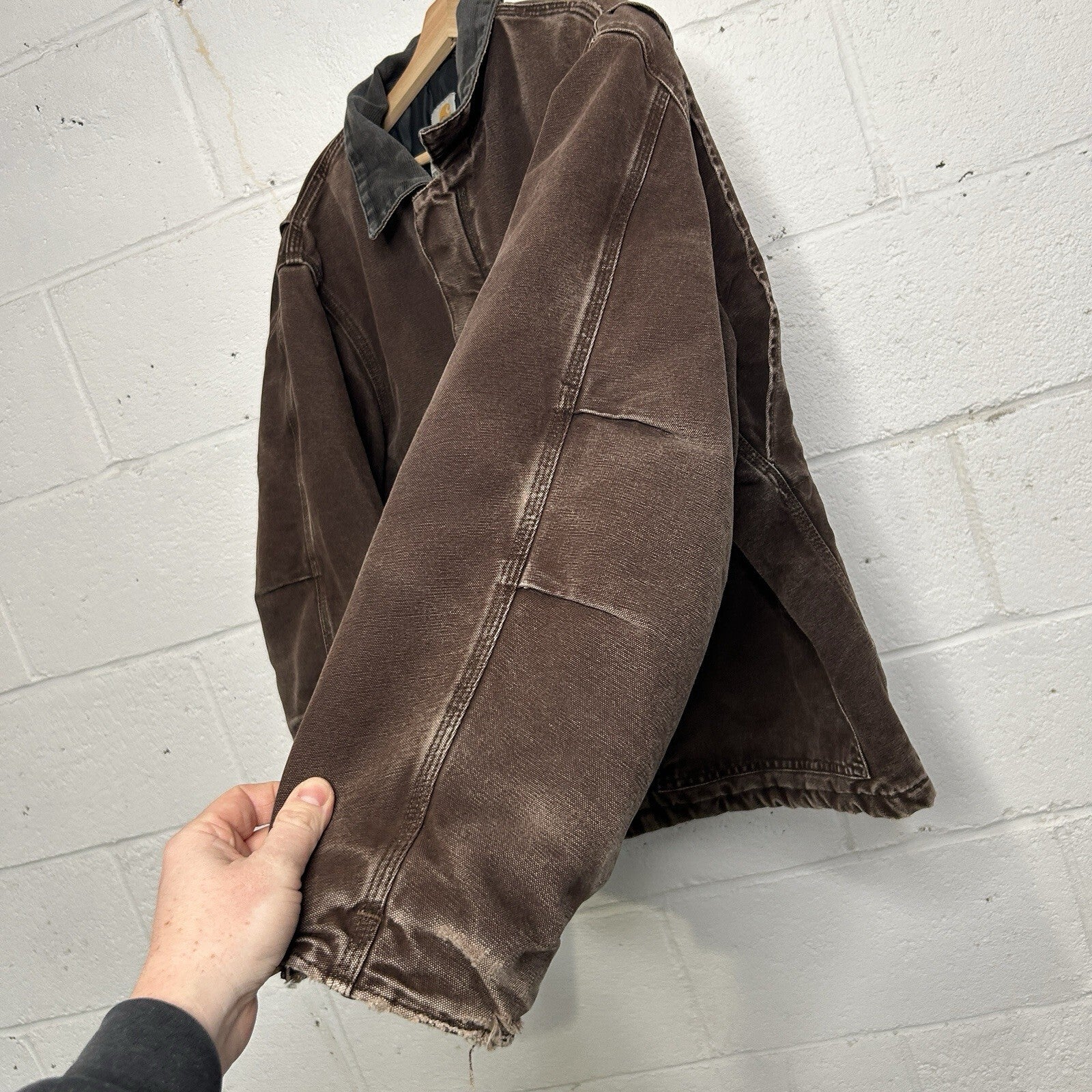 Vintage Carhartt Quilted Traditional Jacket “Dark Brown” J22 DKB Men’s Large