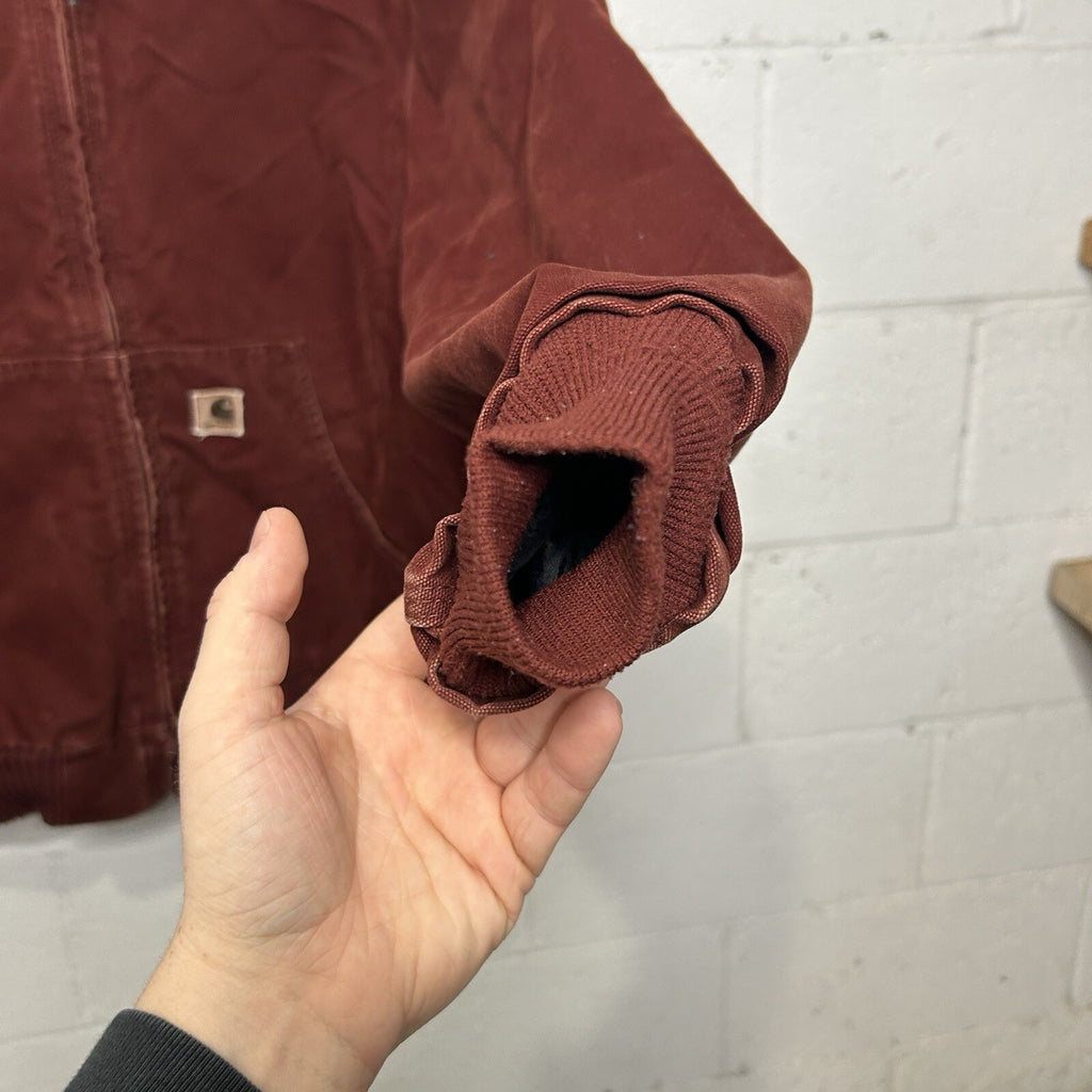 Vintage Carhartt Quilted Hooded Active Jacket “Clay Red” J130 CLY Men’s X-Large