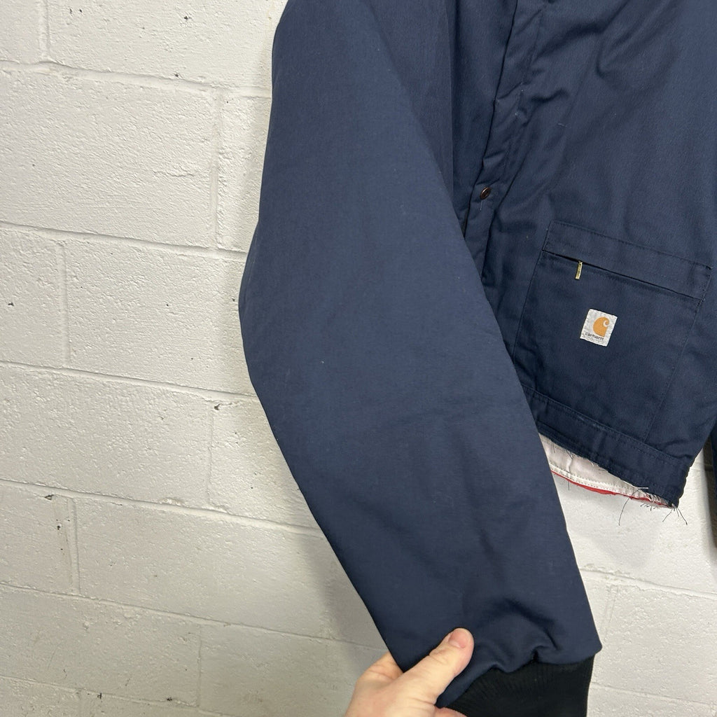 Vintage Carhartt Coverall Cropped Jacket “Navy” Detroit Style
