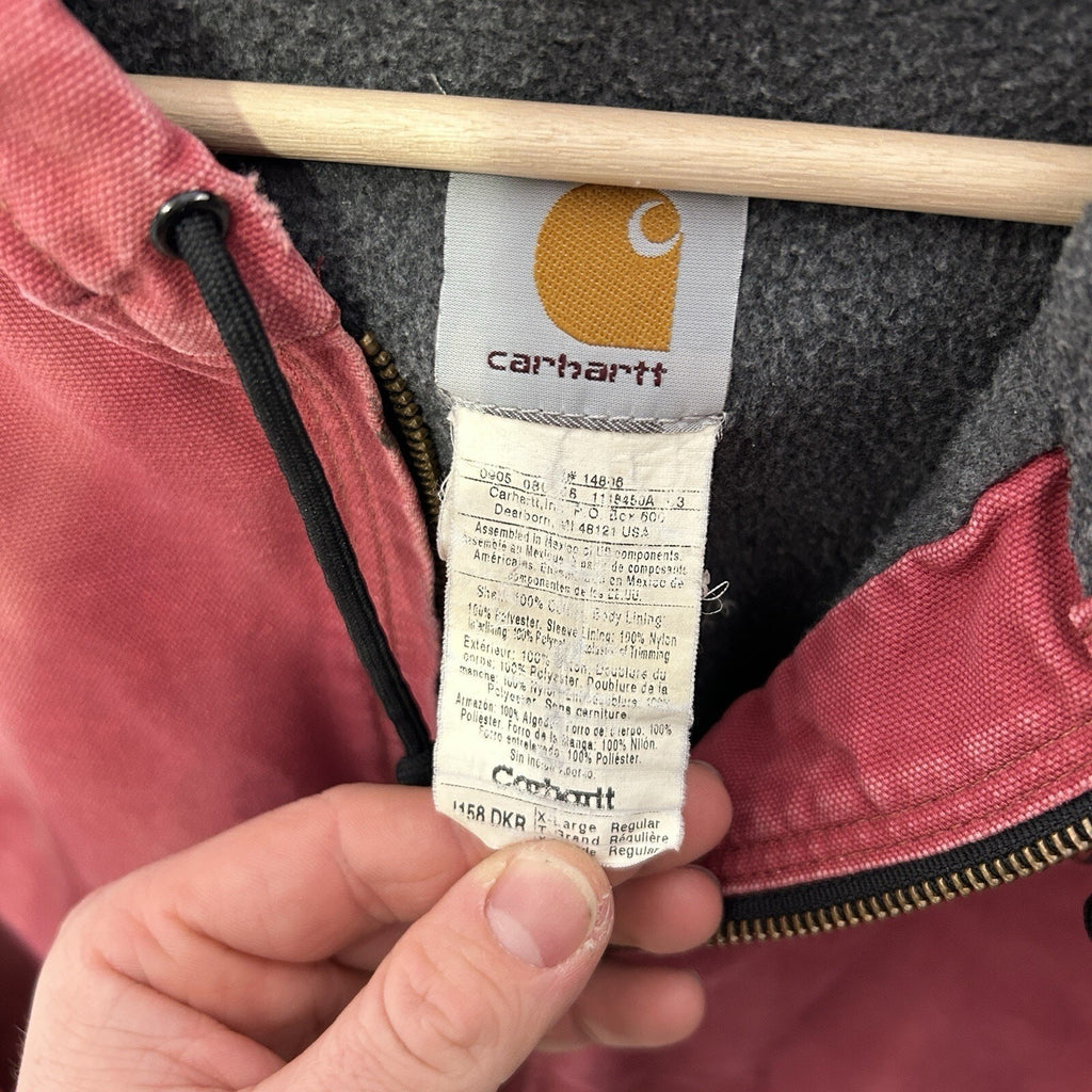 Vintage Carhartt Fleece-Lined Active Jacket “Dark Red” J158 DKR