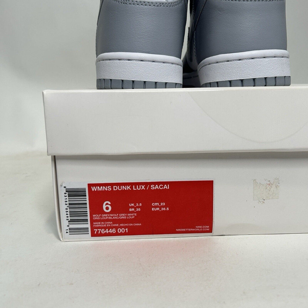 Nike sacai x NikeLab x Dunk Lux “Wolf Grey” 2024