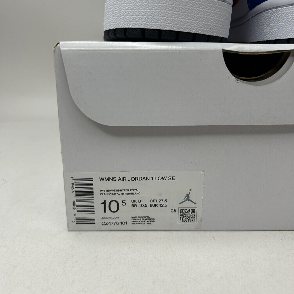 Nike Air Jordan 1 Low SE “Black Toe Multi-Color” CZ4776-101 Women’s 10.5 New