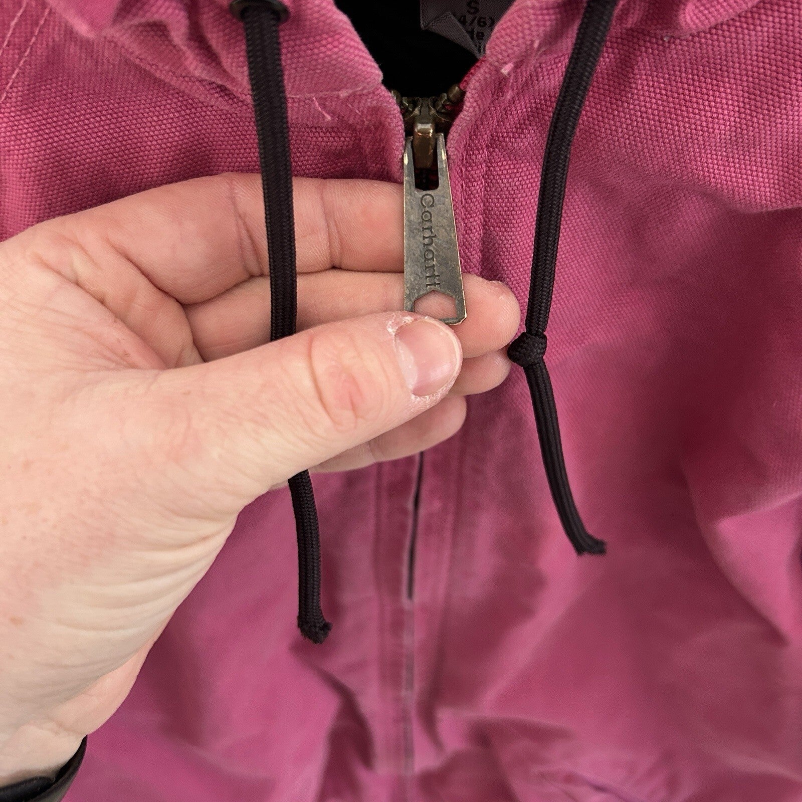 Y2K Carhartt Quilted Hooded Active Jacket “Tulip Pink” 100461-677 Women’s Small
