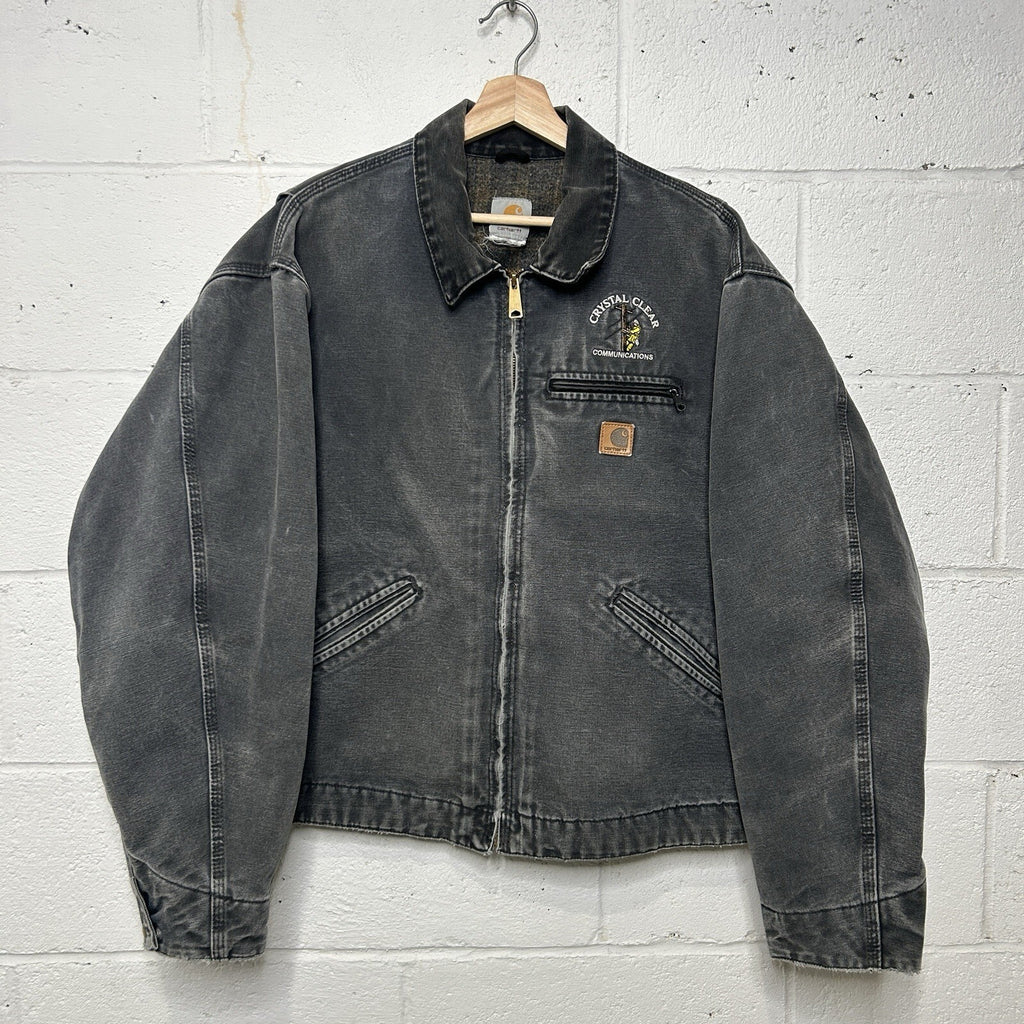 Vintage Carhartt Blanket-Lined Detroit Jacket “Petrol Grey” J97 PTL Men’s 2XL