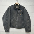 Vintage Carhartt Blanket-Lined Detroit Jacket “Petrol Grey” J97 PTL Men’s 2XL