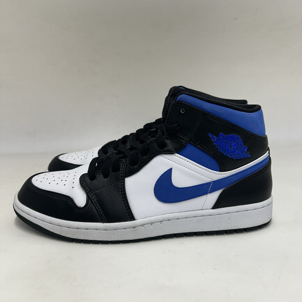 Nike Air Jordan 1 Mid Retro “Racer Blue White Black” 554724-140 Men’s 10.5