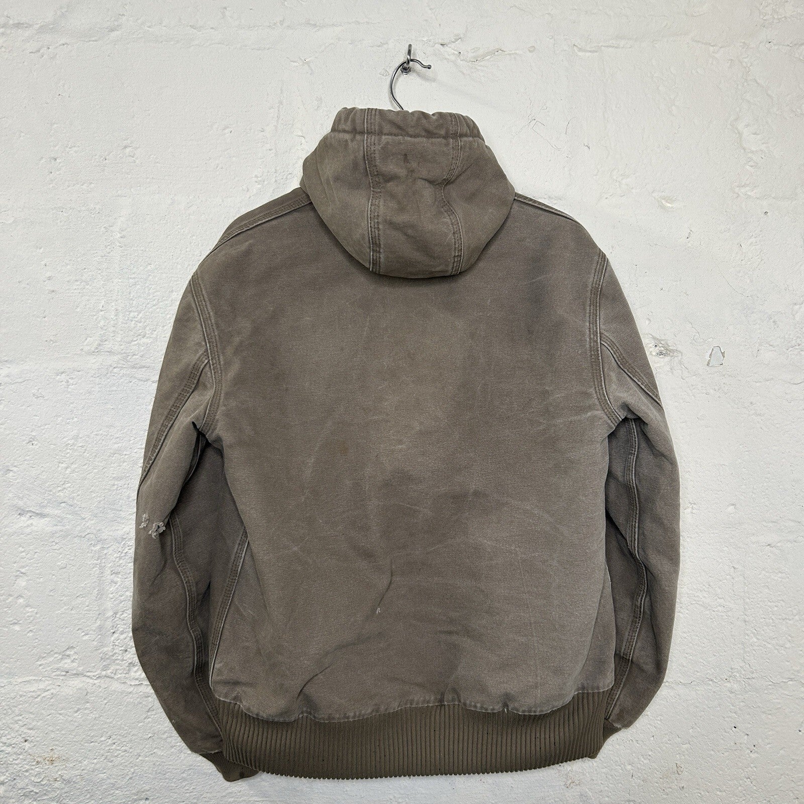 Vintage Carhartt Quilted Hooded Active Jacket “Mushroom” J130 MUS Men’s Small