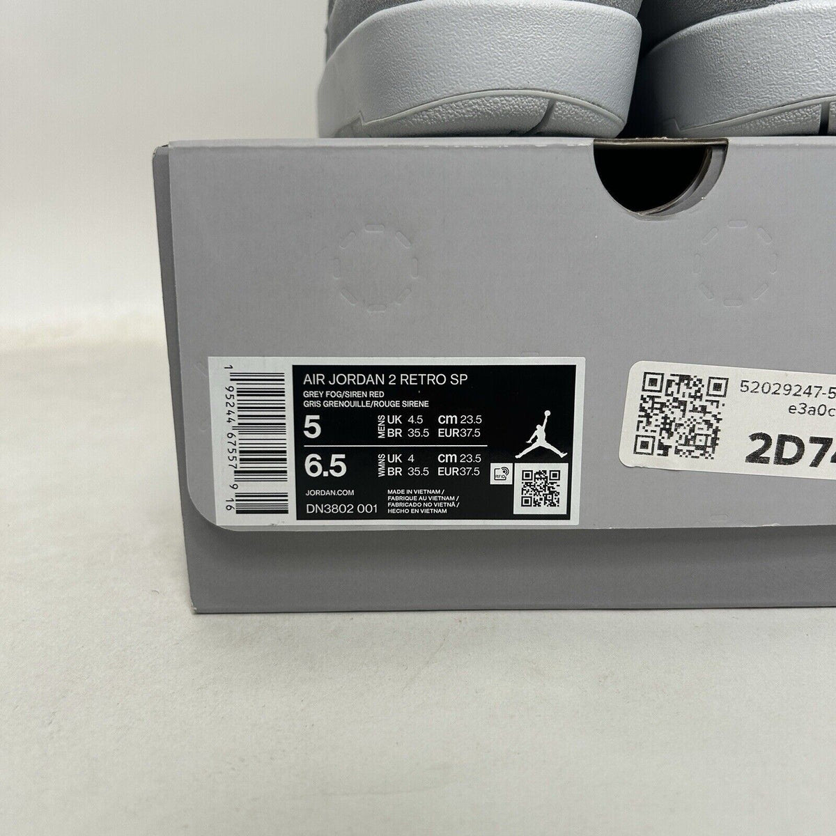 Nike Air Jordan 2 SP x Union “Grey Fog” 2024