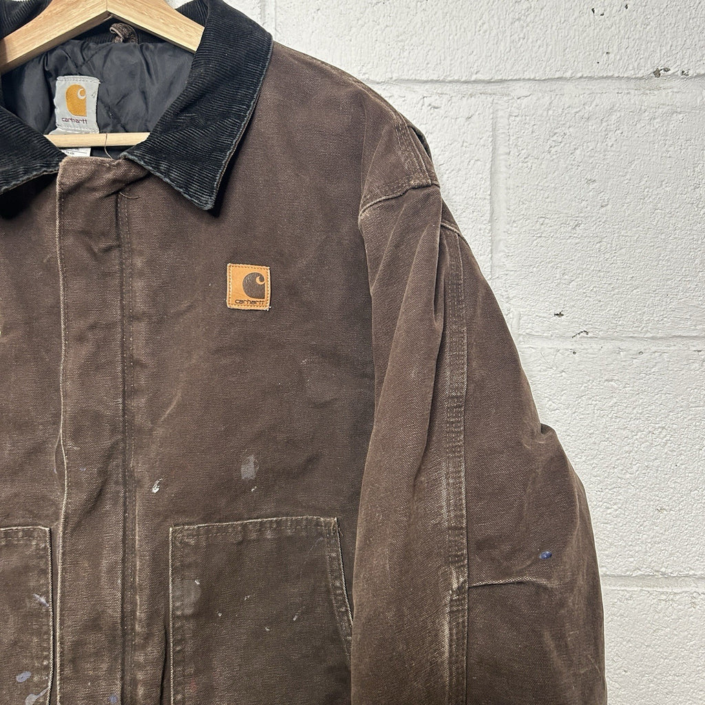 Vintage Carhartt Quilted Traditional Jacket “Dark Brown” J22 DKB Men’s X-Large
