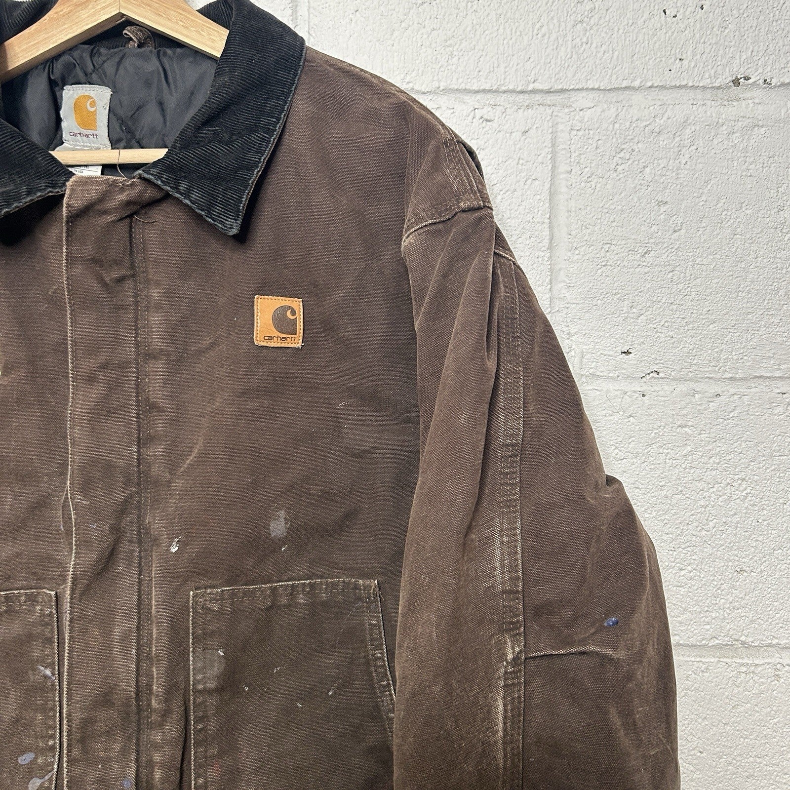 Vintage Carhartt Quilted Traditional Jacket “Dark Brown” J22 DKB Men’s X-Large
