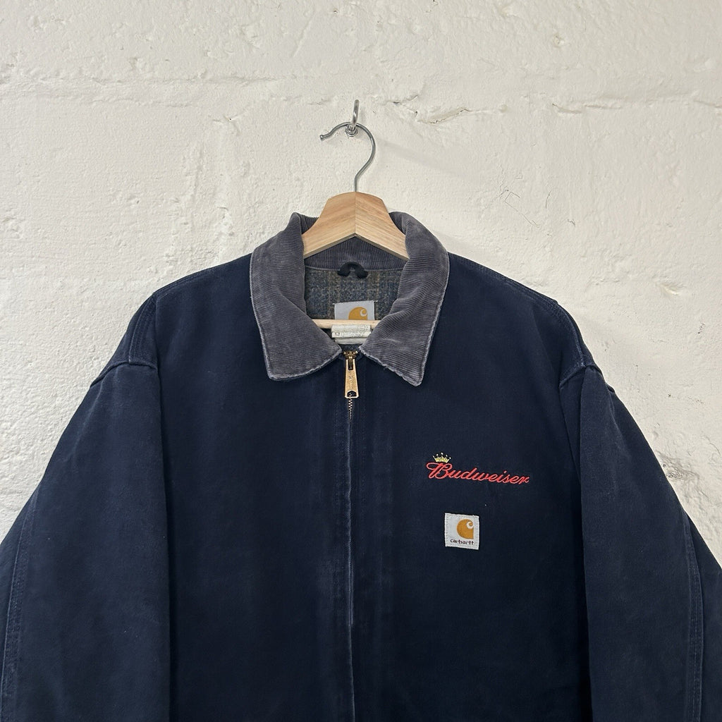 Vintage Carhartt X Budweiser Detroit Jacket “Dark Navy” J172 DNY Men’s X-Large