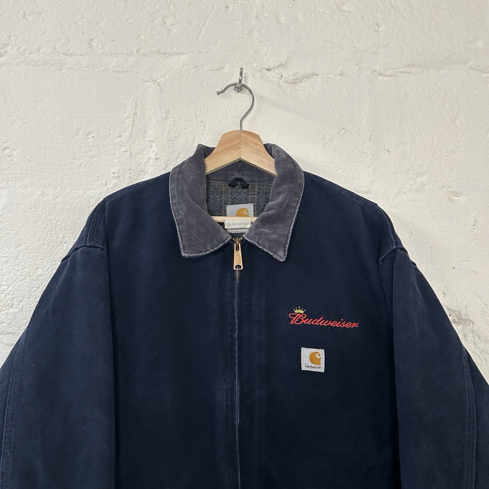 Vintage Carhartt X Budweiser Detroit Jacket “Dark Navy” J172 DNY Men’s X-Large