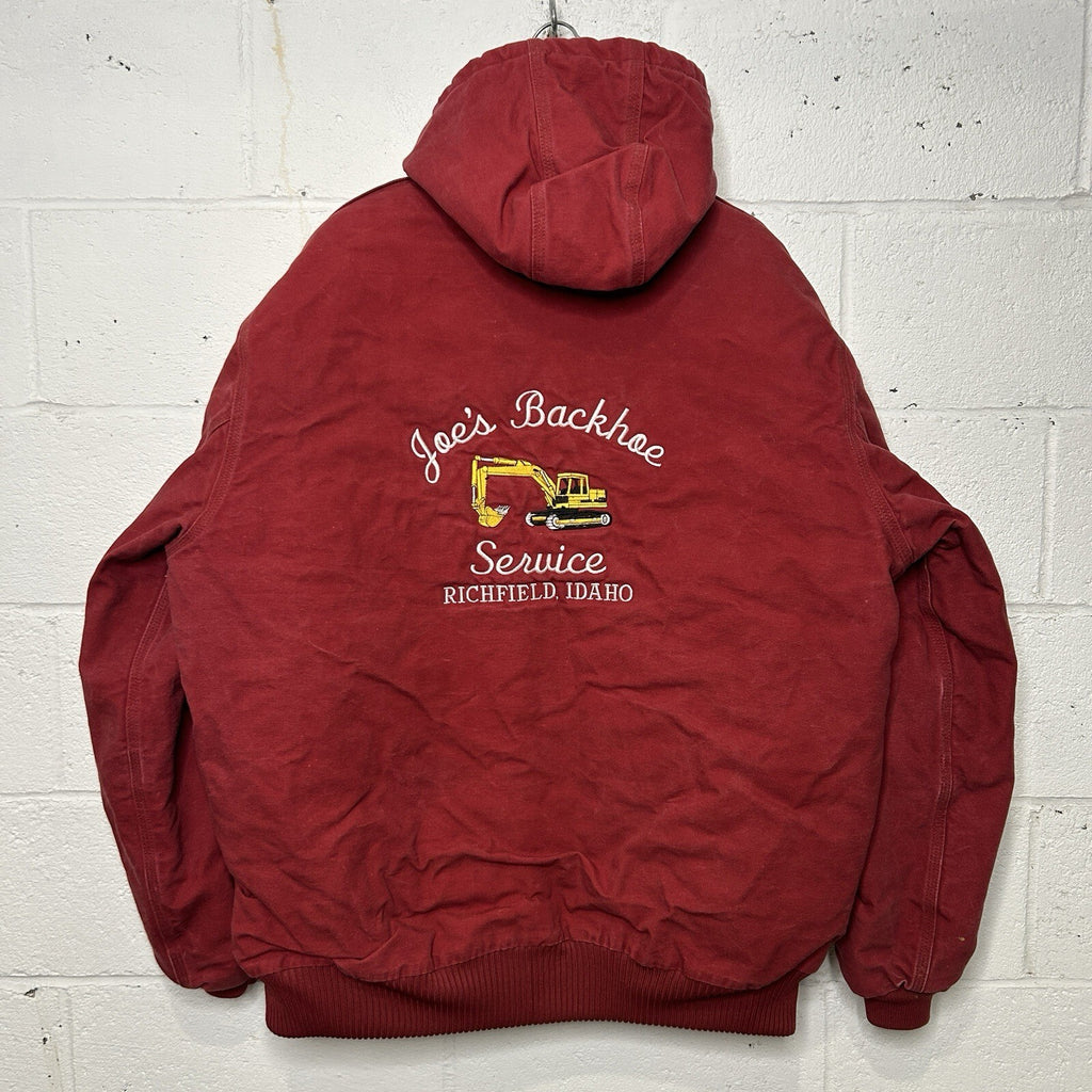 Vintage Carhartt Quilted Active Jacket “Dark Red” J140 DKR Men’s X-Large Worn