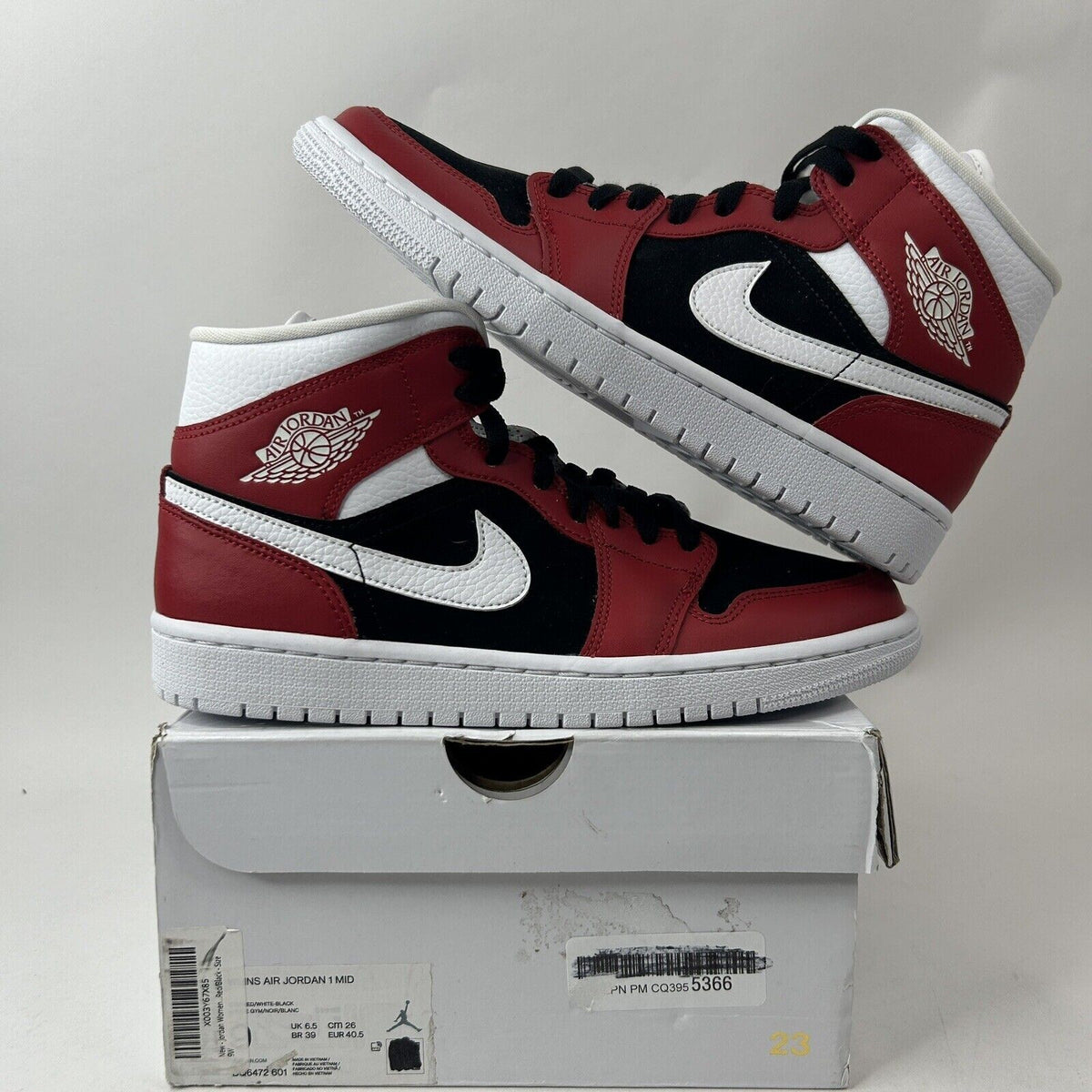Nike Shoes Air Jordan 1 Mid Retro WMNS “Gym Red White Black” 2024