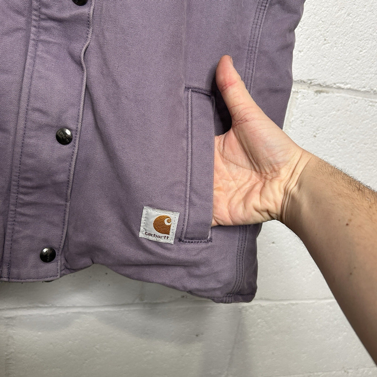 Carhartt Sandstone Sherpa-Lined Berkley Hooded Vest “Purple” 100820 563