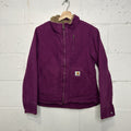 Y2K Carhartt Sherpa-Lined Sierra Jacket “Bright Purple” WJ022 BGP Women’s XS