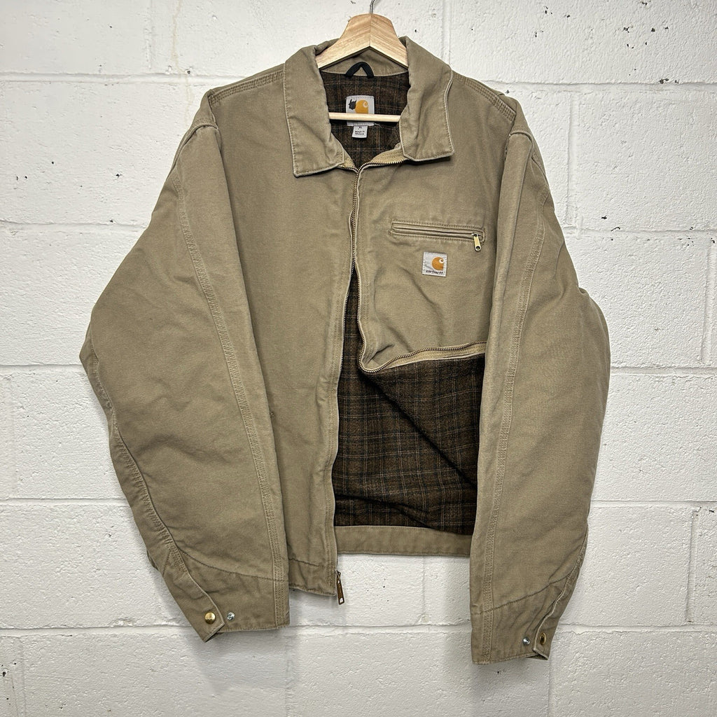 Vintage Carhartt Blanket-Lined Detroit Jacket “Cottonwood” EJ097 266 Men’s XL
