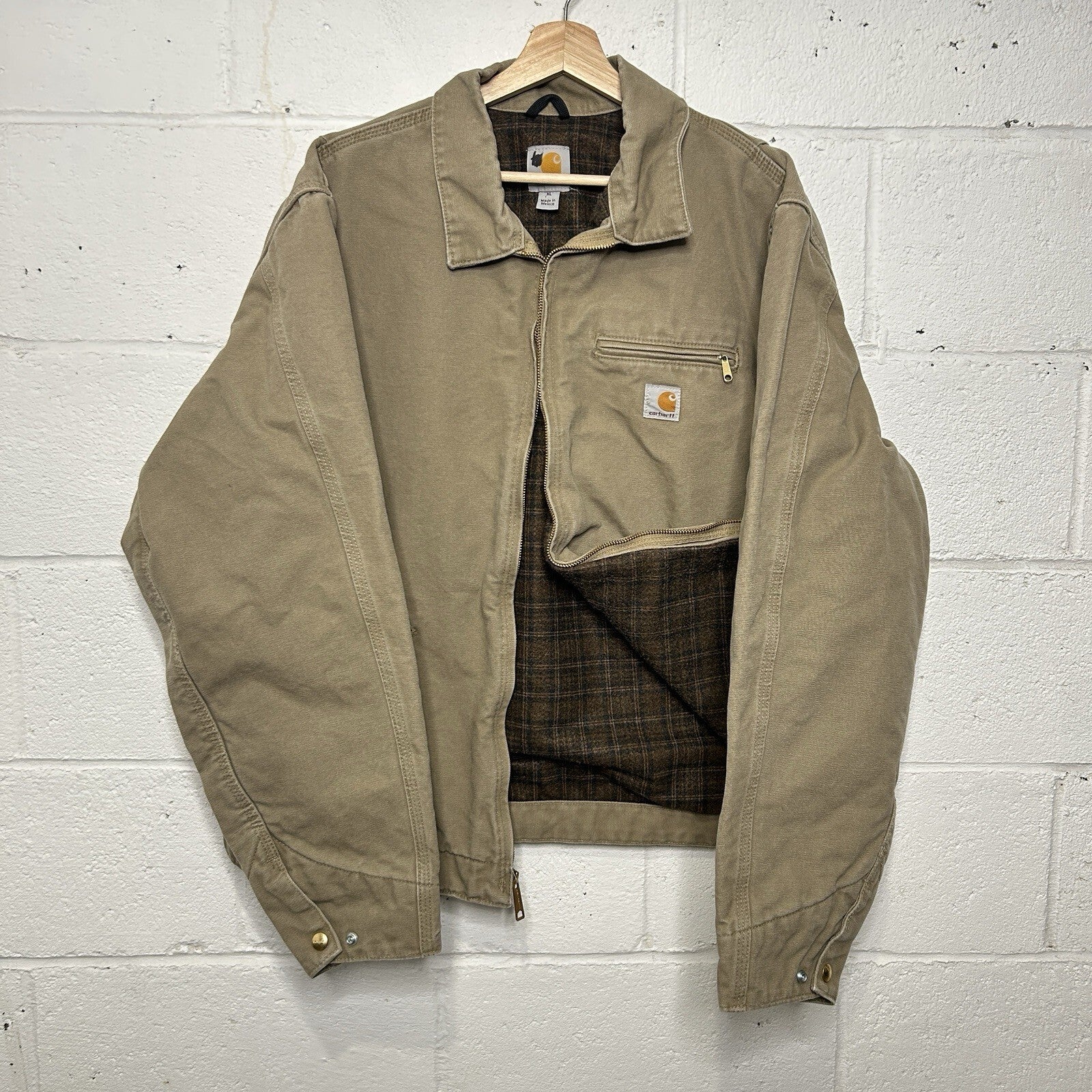 Vintage Carhartt Blanket-Lined Detroit Jacket “Cottonwood” EJ097 266 Men’s XL