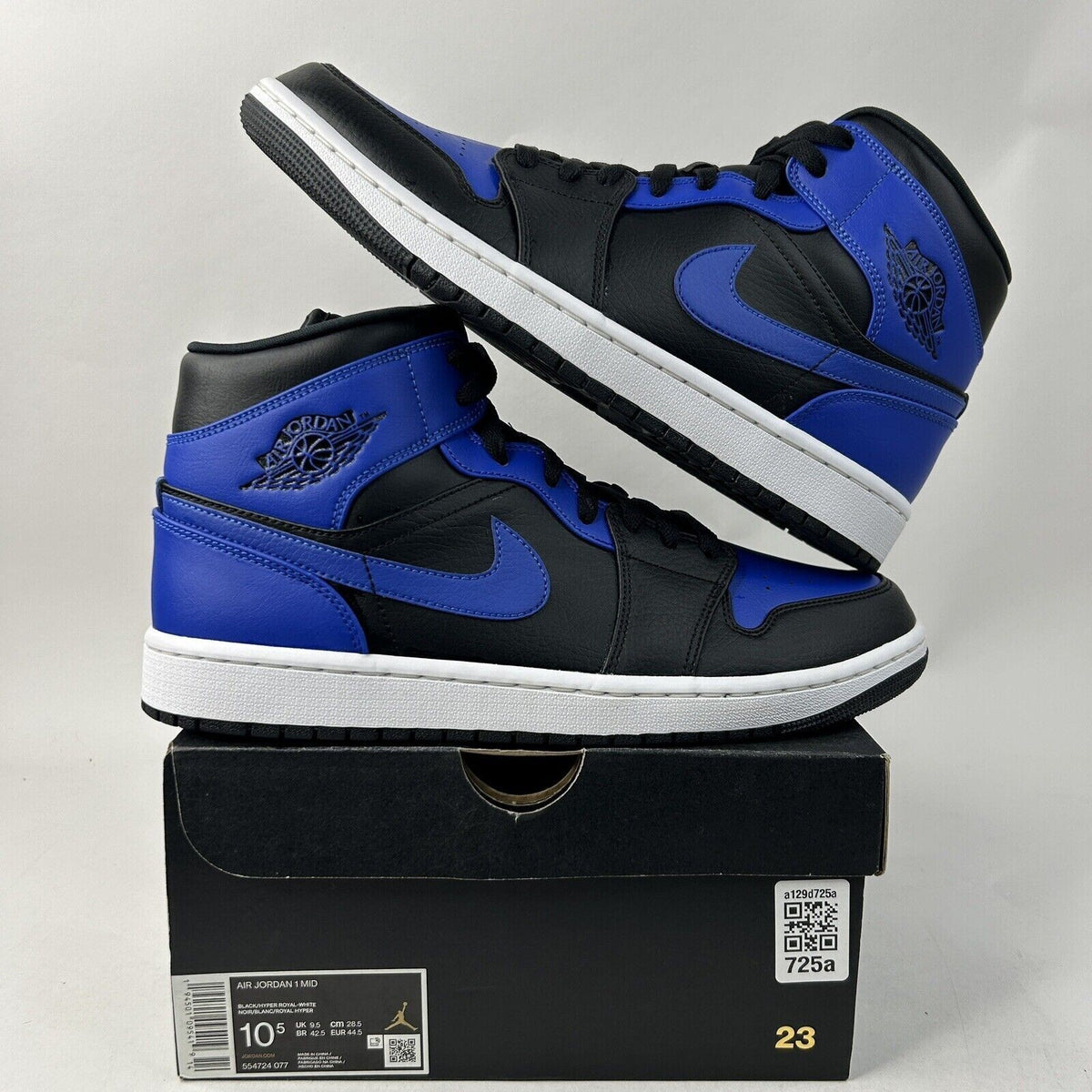 Nike Shoes Air Jordan 1 Mid Retro “Hyper Royal” 2024