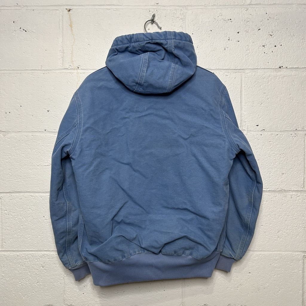 Vintage Carhartt Hooded Active Jacket “French Blue” WJ130 FHB Women’s Medium