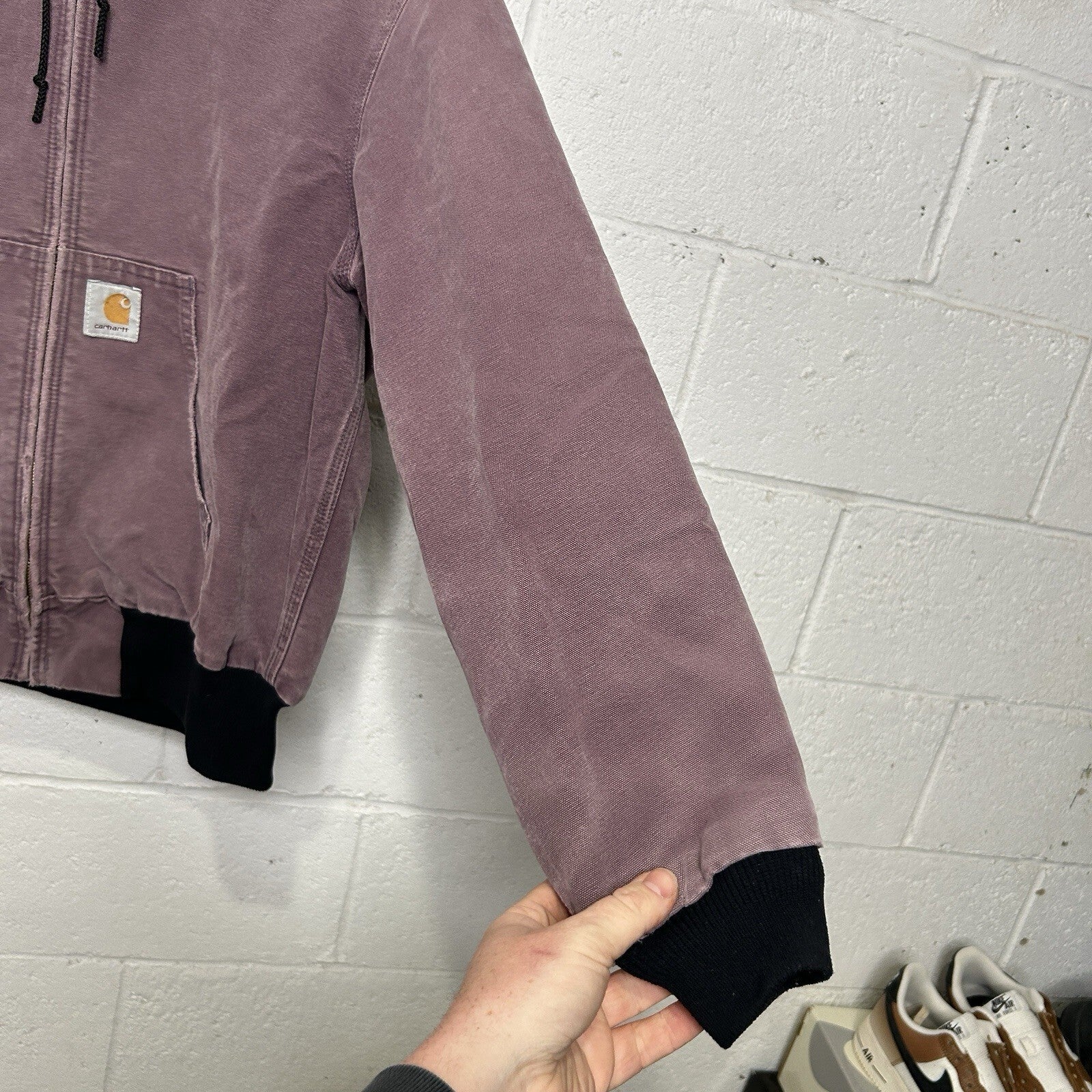Vintage Carhartt Thermal-Lined Hooded Active Jacket “Damson” JR457 Men’s Large