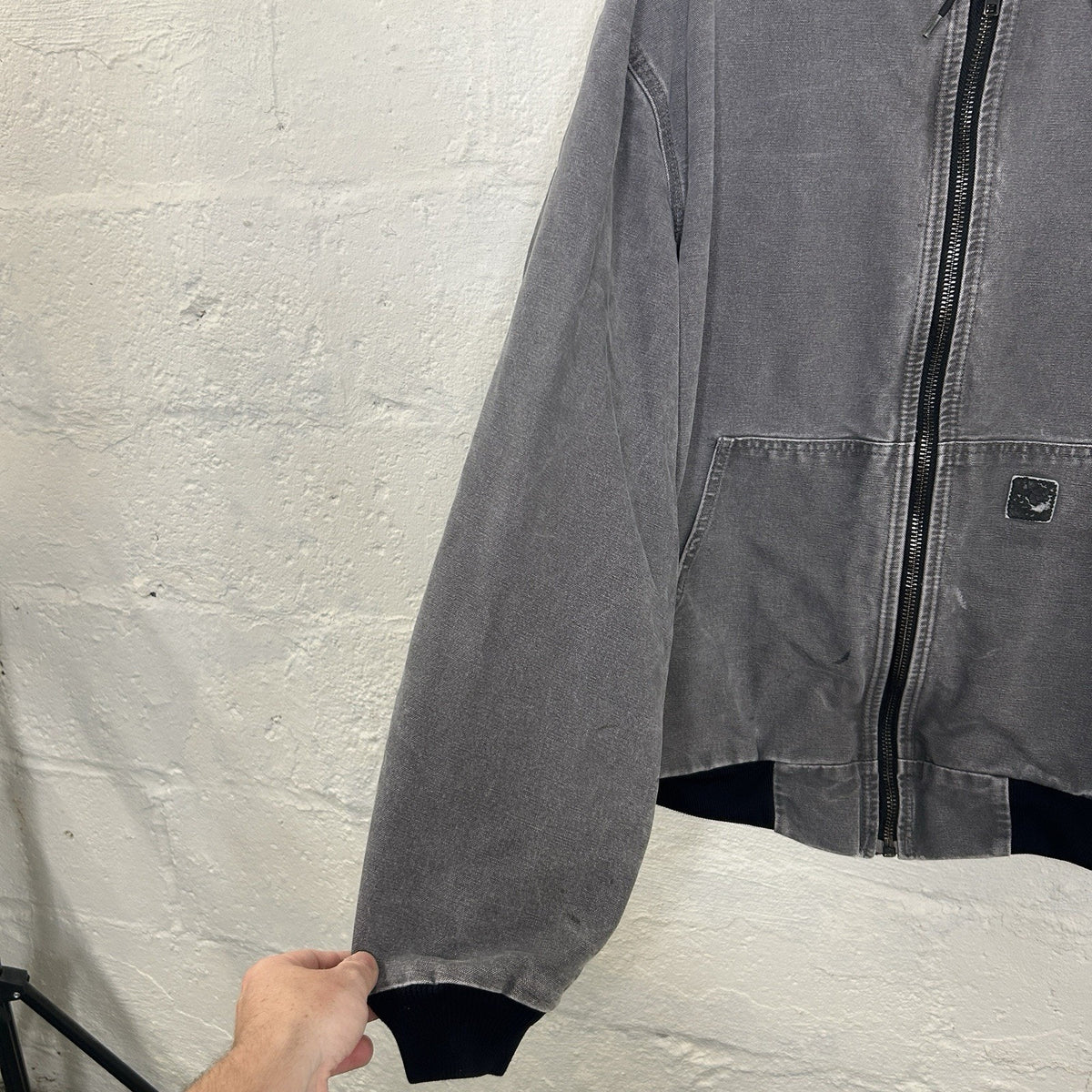 Y2K Carhartt Mesh-Lined Active Jacket “Gravel Grey” J360 GVL