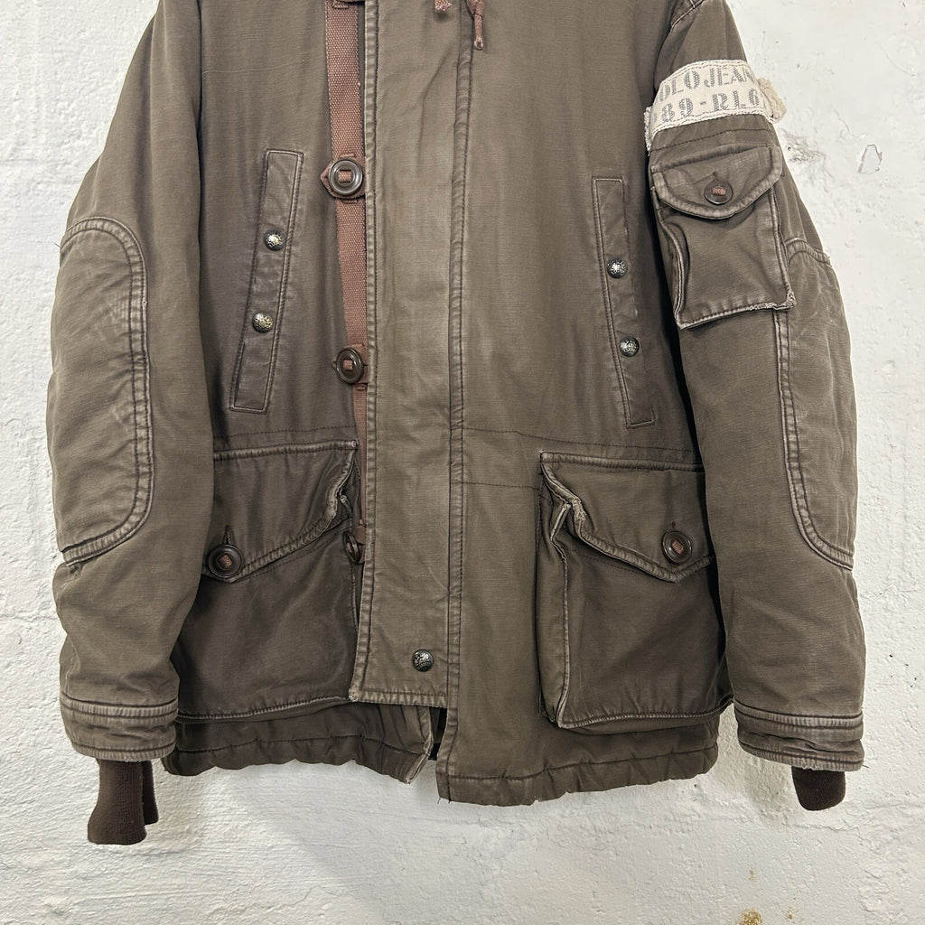 Polo Ralph Lauren Type-E RL67 Military Parka Jacket Sherpa-Lined Hood Men’s SML