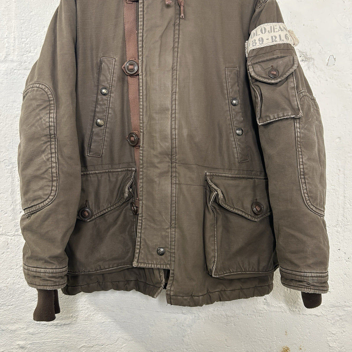 Polo Ralph Lauren Type-E RL67 Military Parka Jacket Sherpa-Lined Hood Men’s SML