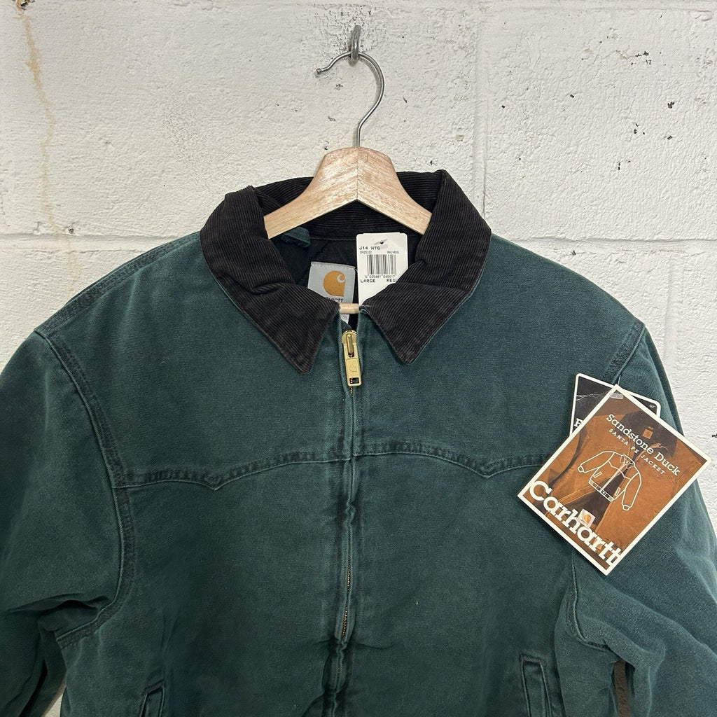 Vintage Carhartt Santa Fe Jacket “Hunter Green” J14 HTG Men’s Large NEW