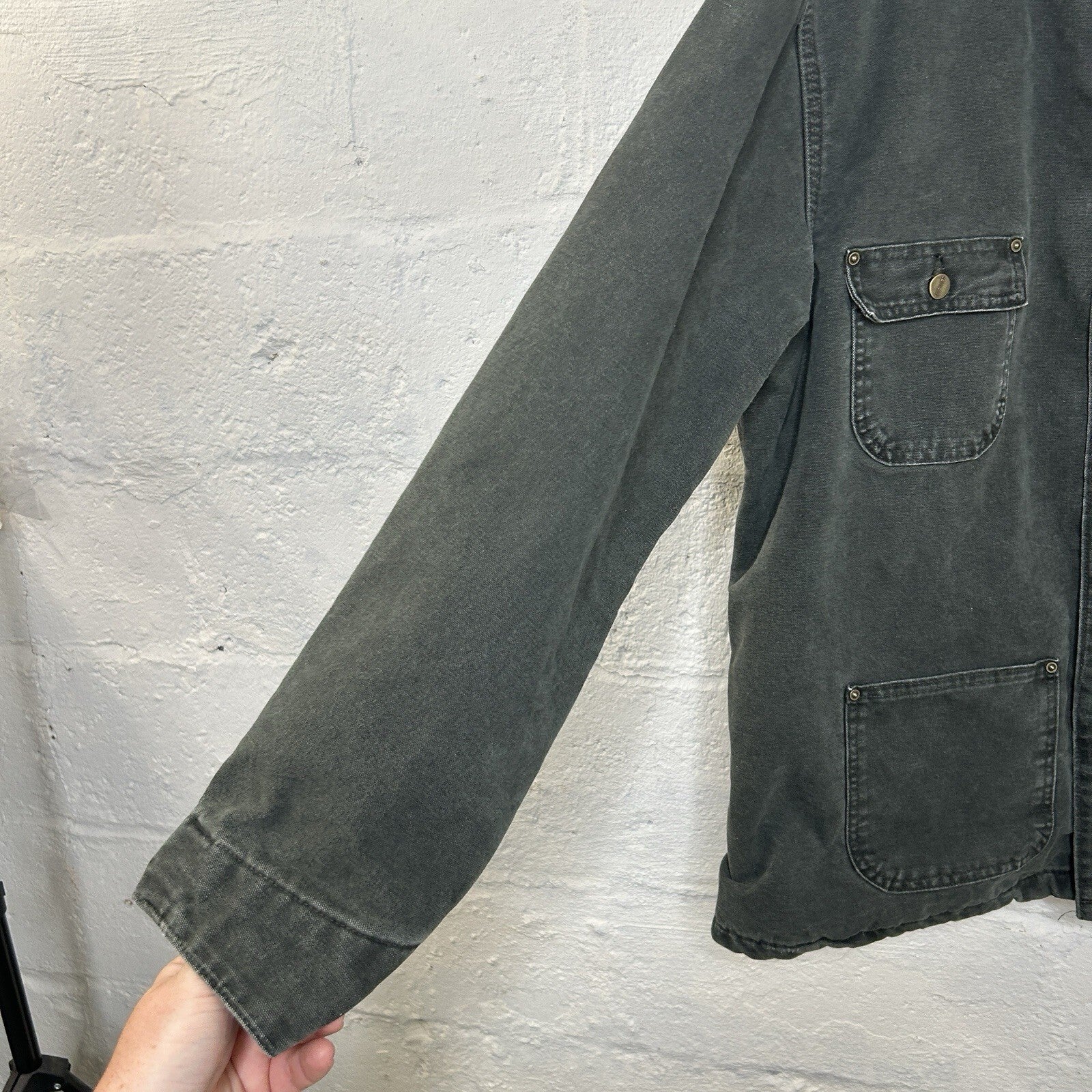 Vintage Carhartt Blanket-Lined Chore Coat “Moss Green” C02 MOS Men’s Large