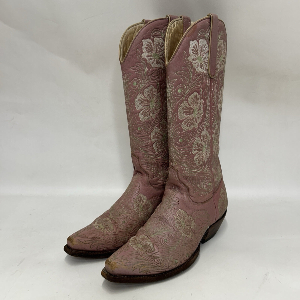 Old Gringo Embroidered Floral Western Boots “Pink” Women’s 7B Worn