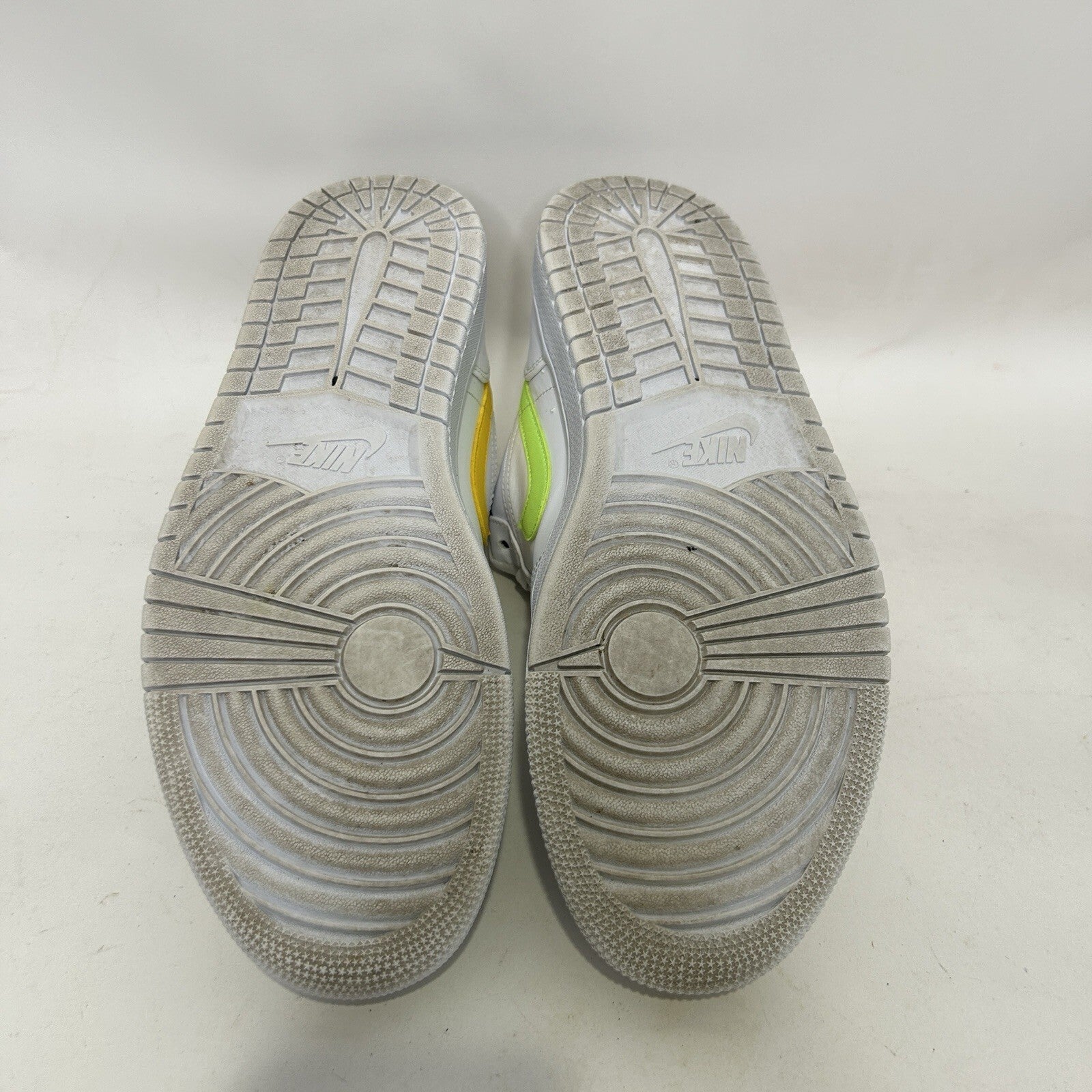 Nike Air Jordan 1 Low Retro “Neon Swooshes” CW7033-100 Men’s 12 Worn