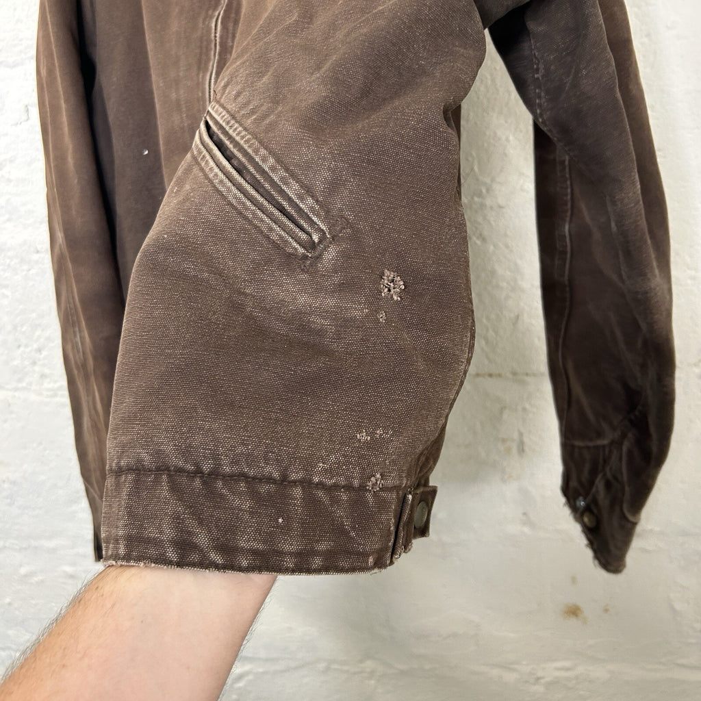 Vintage Carhartt Blanket-Lined Detroit Jacket “Dark Brown” J97 DKB Men’s Large