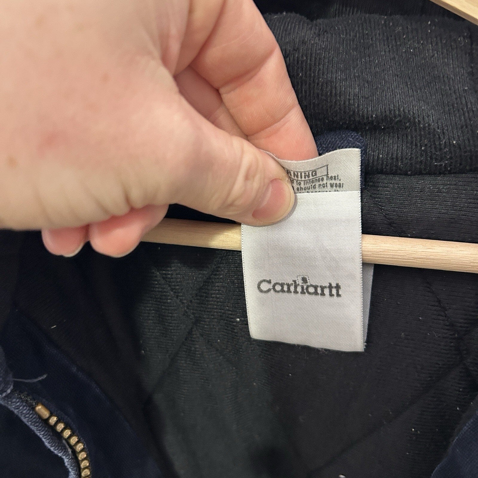 Y2K Carhartt Hooded Active Jacket “Midnight Navy” J130 MDT