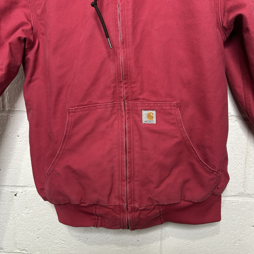 Carhartt Quilted Camo-Lined Hooded Active Jacket “Crabapple” 101732-624 Small