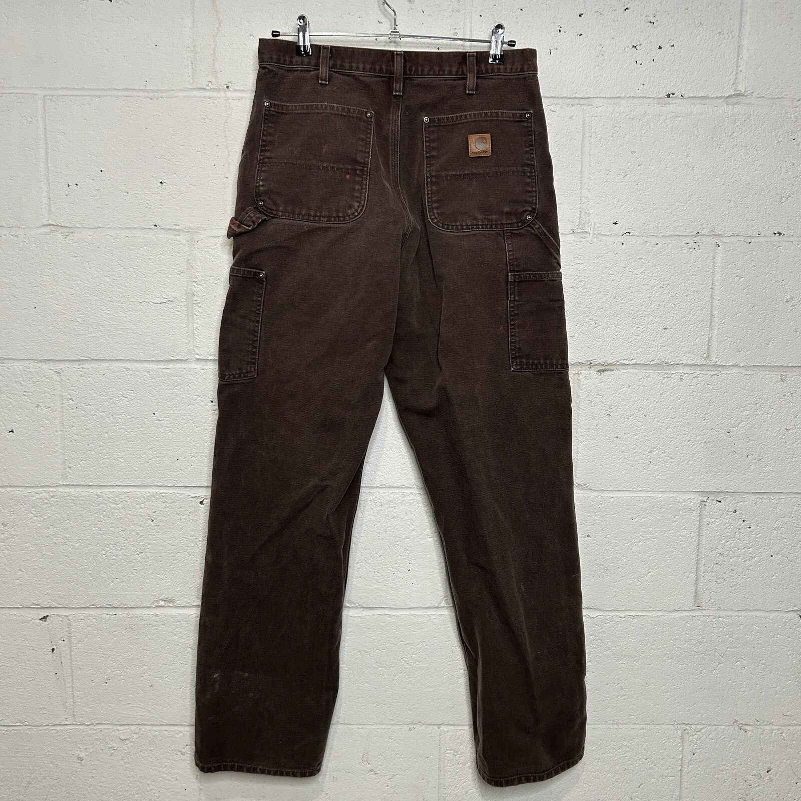 Vintage Carhartt DoubleKnee Dungaree Pants “Dark Brown”