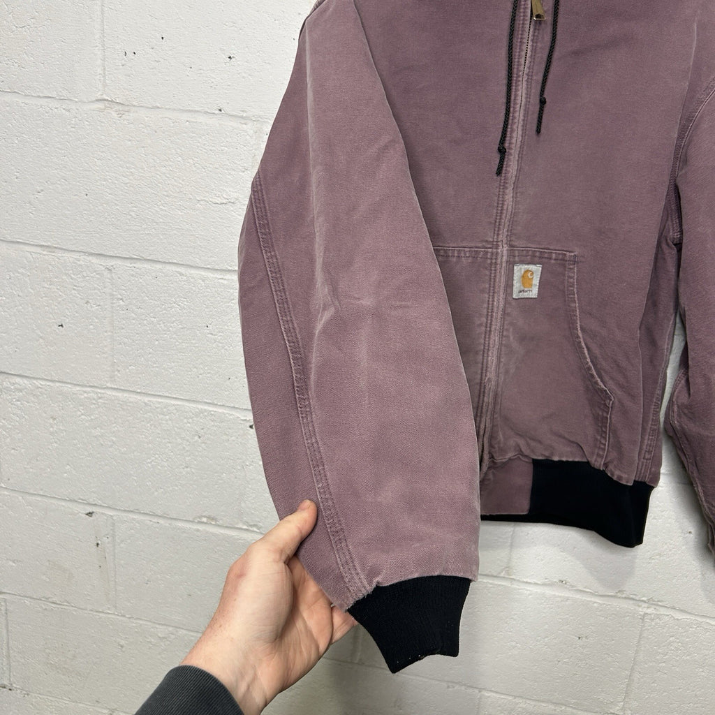 Vintage Carhartt Thermal-Lined Hooded Active Jacket “Damson” JR457 Men’s Large