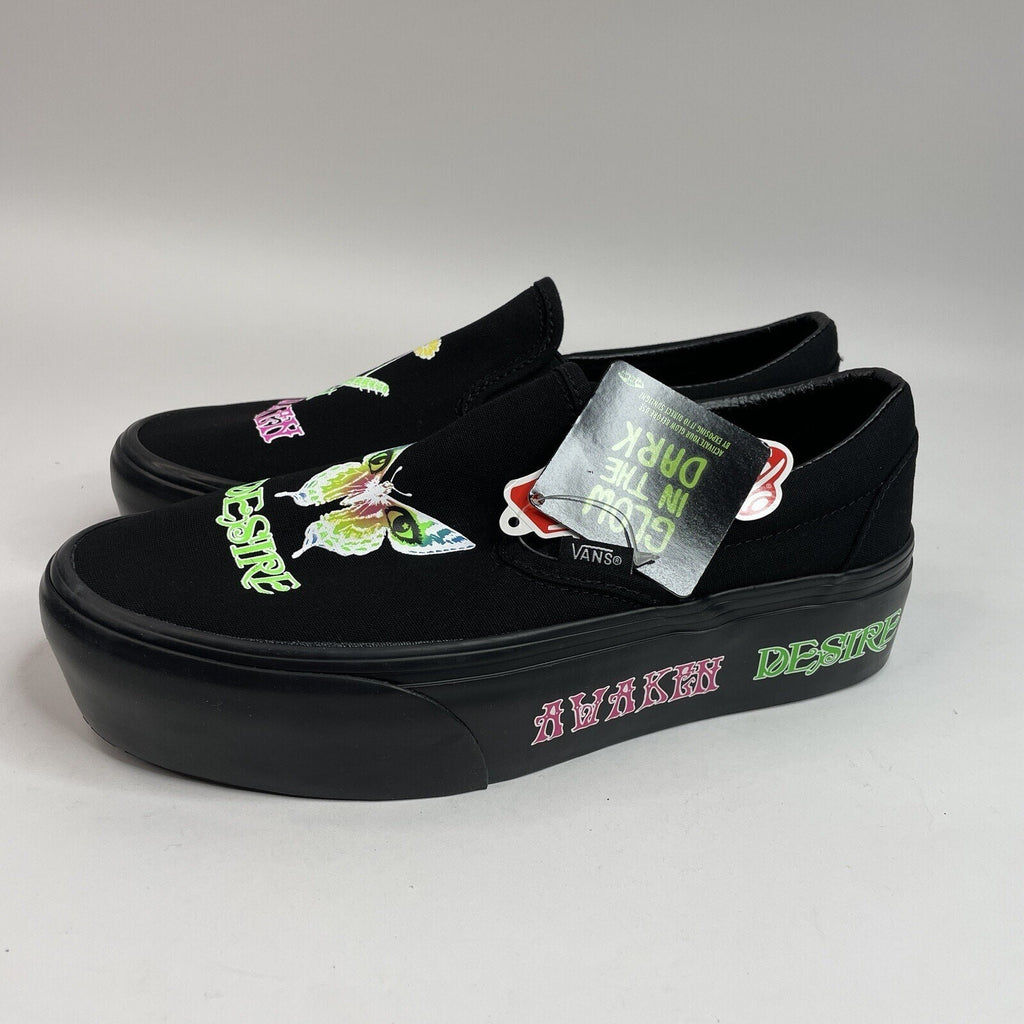 Vans Morph Blackout Platform “Awaken Desire” Slip On Shoes W 8.5 / M 7