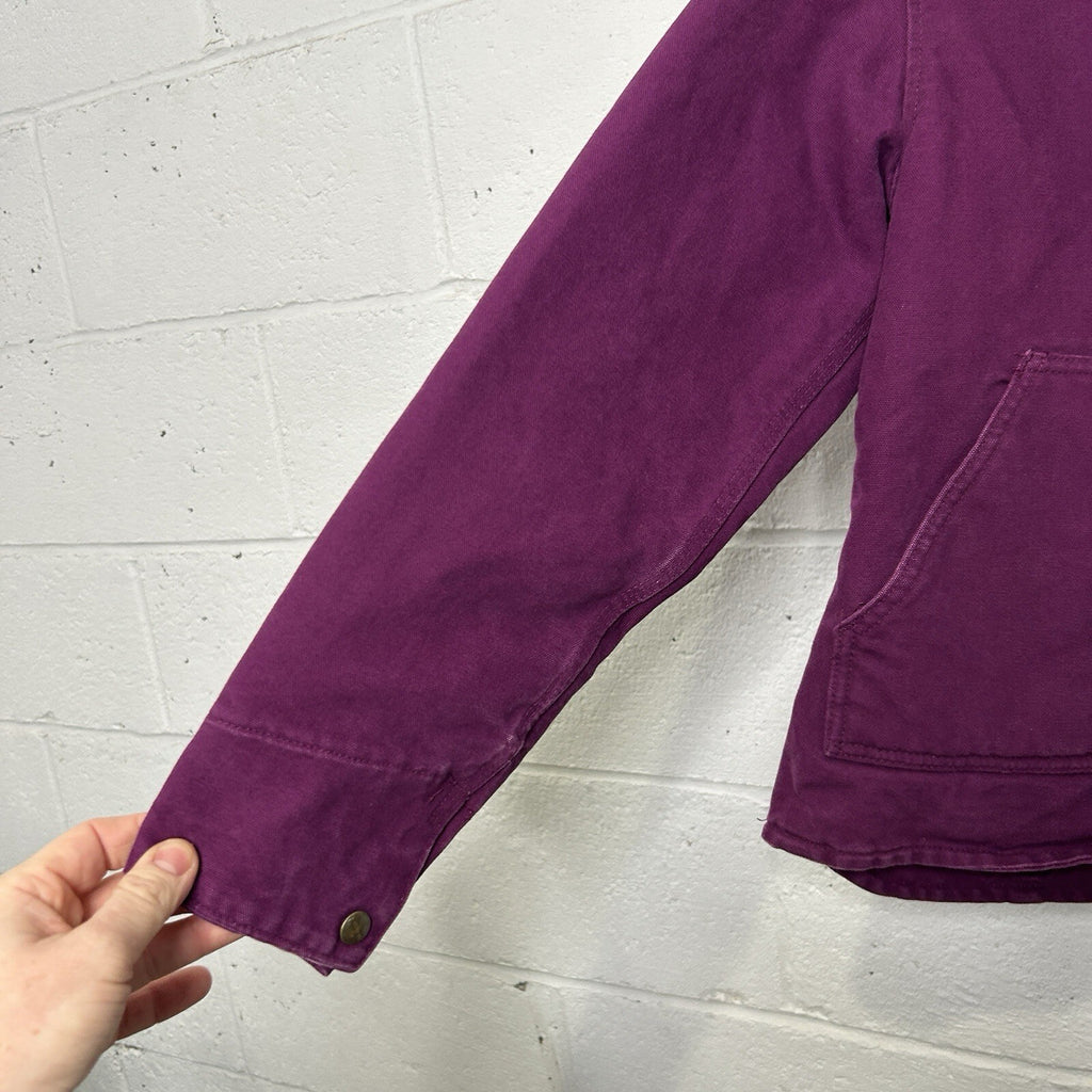 Y2K Carhartt Sherpa-Lined Sierra Jacket “Bright Purple” WJ022 BGP Women’s XS