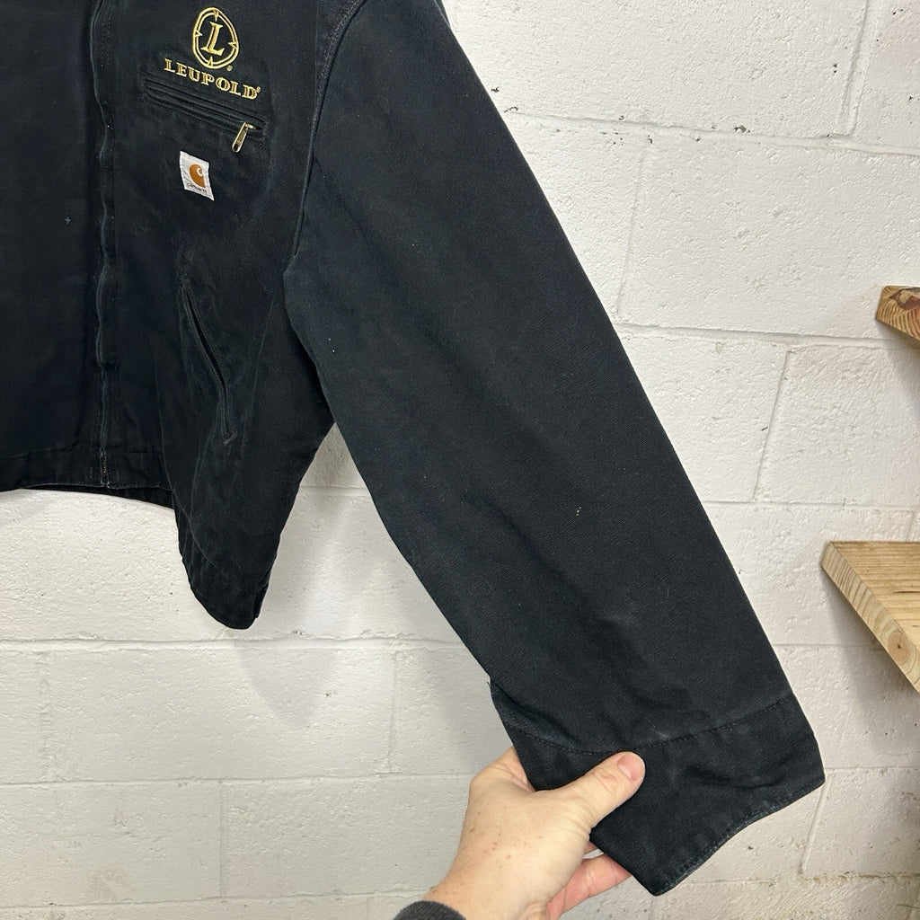 Y2K Carhartt Blanket-Lined Detroit Jacket “Black” Leupold Embroidery J001 BLK