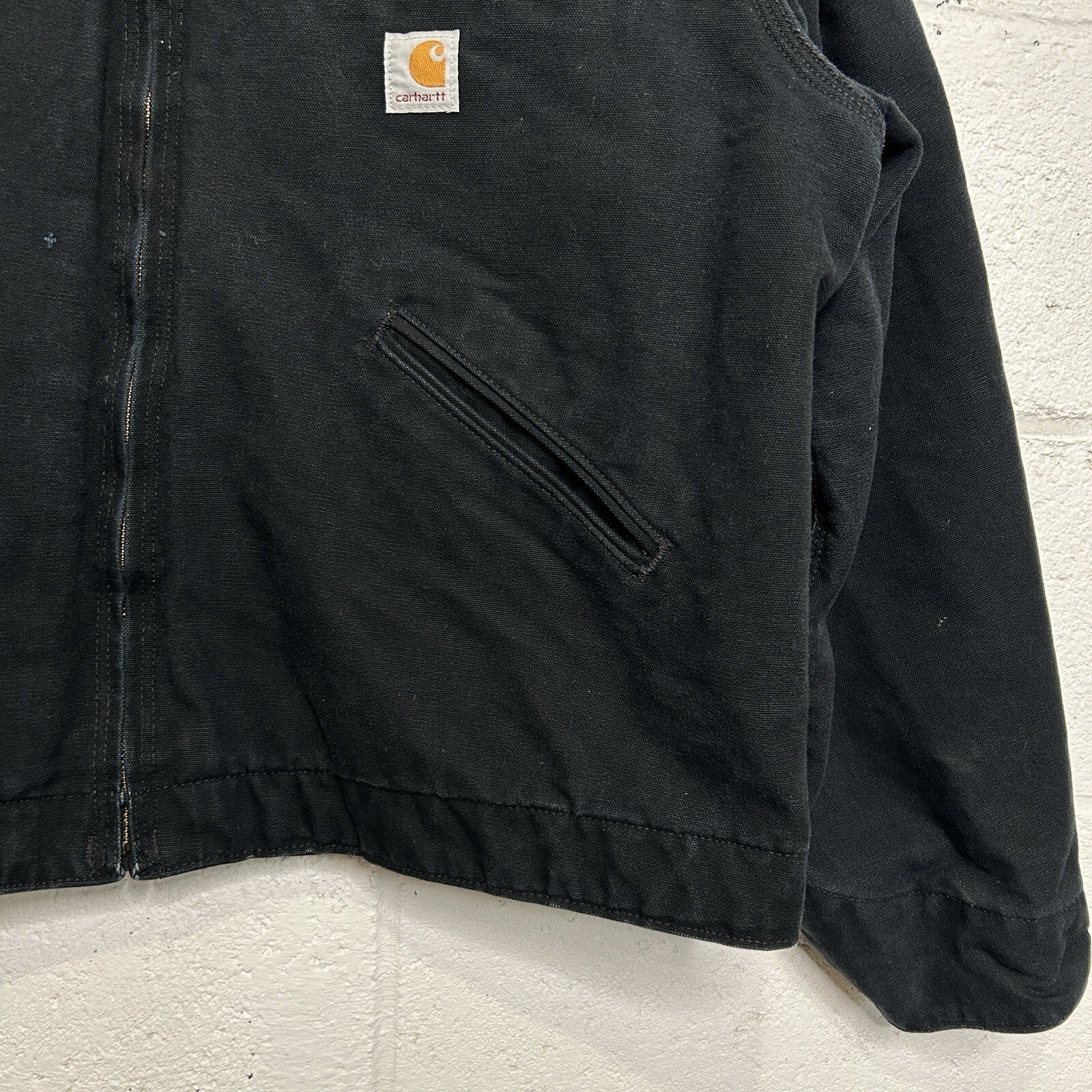 Y2K Carhartt Blanket-Lined Detroit Jacket “Black” Leupold Embroidery J001 BLK