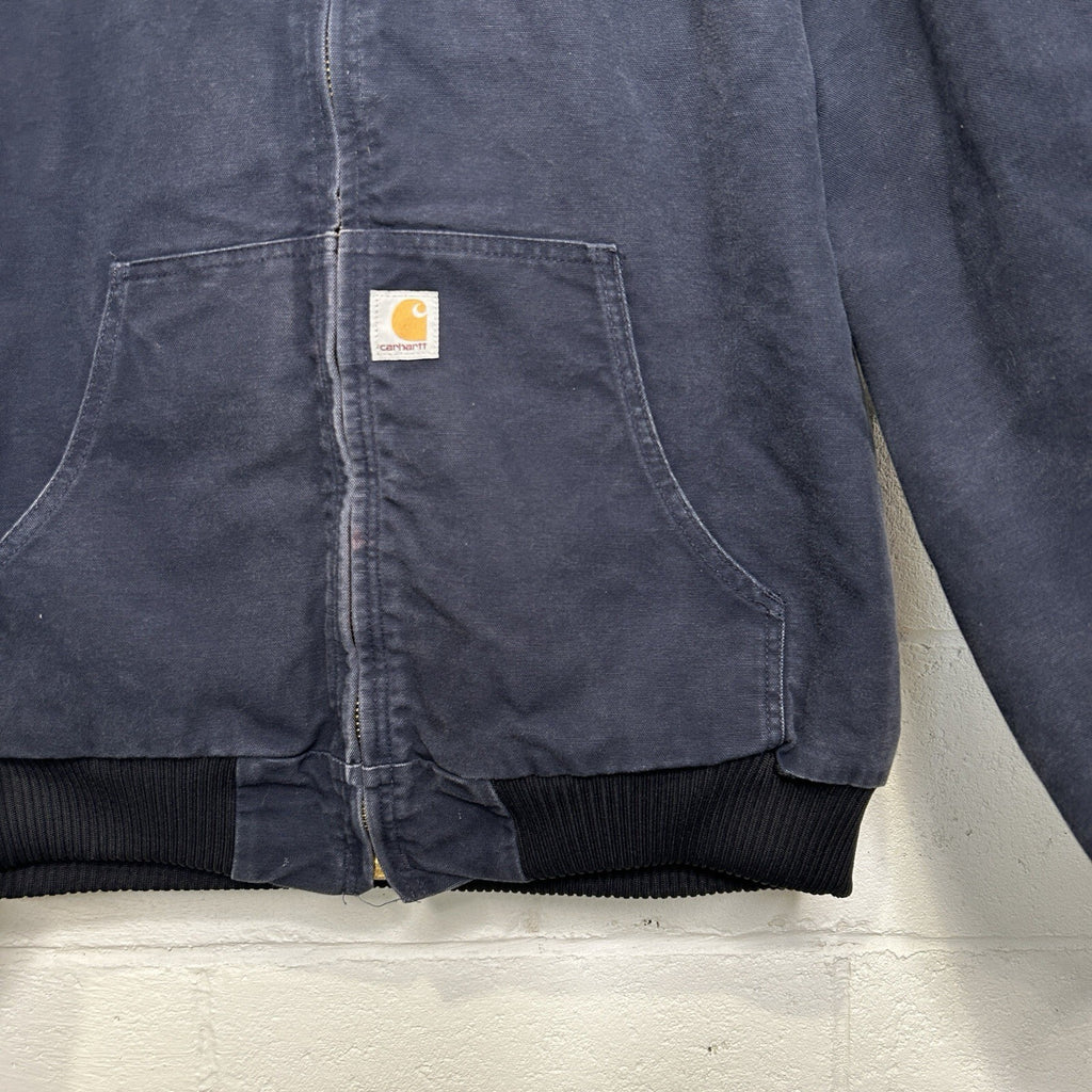 Carhartt Quilted Hooded Active Jacket “Dark Navy” J140 DNY Men’s X-Large