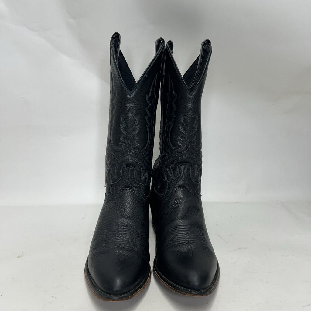 Vintage Abilene Cowhide Western Cowboy Boots “Black” Men’s 11.5D