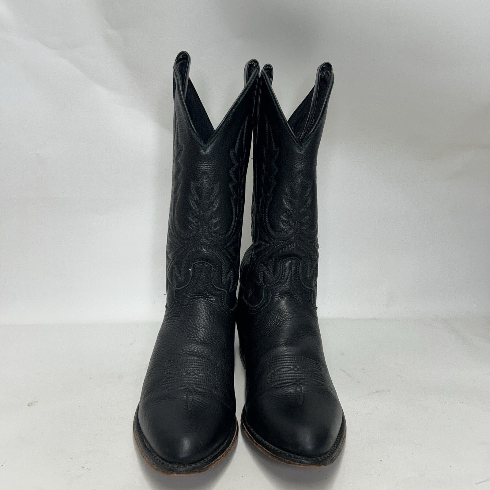 Vintage Abilene Cowhide Western Cowboy Boots “Black” Men’s 11.5D