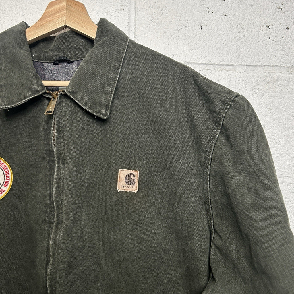 Vintage Carhartt Blanket-Lined Detroit Jacket “Moss” J146 MOS Men’s X-Large
