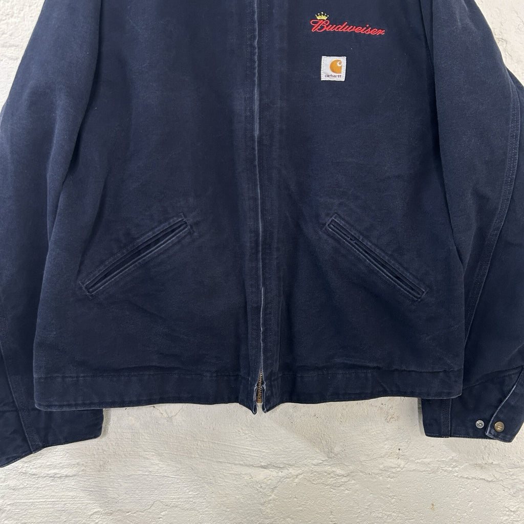 Vintage Carhartt X Budweiser Detroit Jacket “Dark Navy” J172 DNY Men’s X-Large