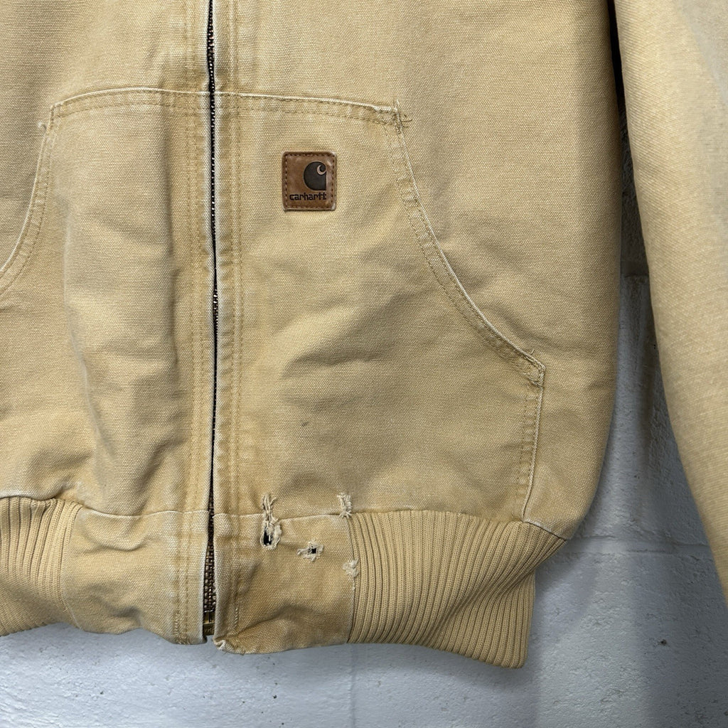 Vintage Carhartt Quilted Hooded Active Jacket “Wheat” J130 WET Men’s Small