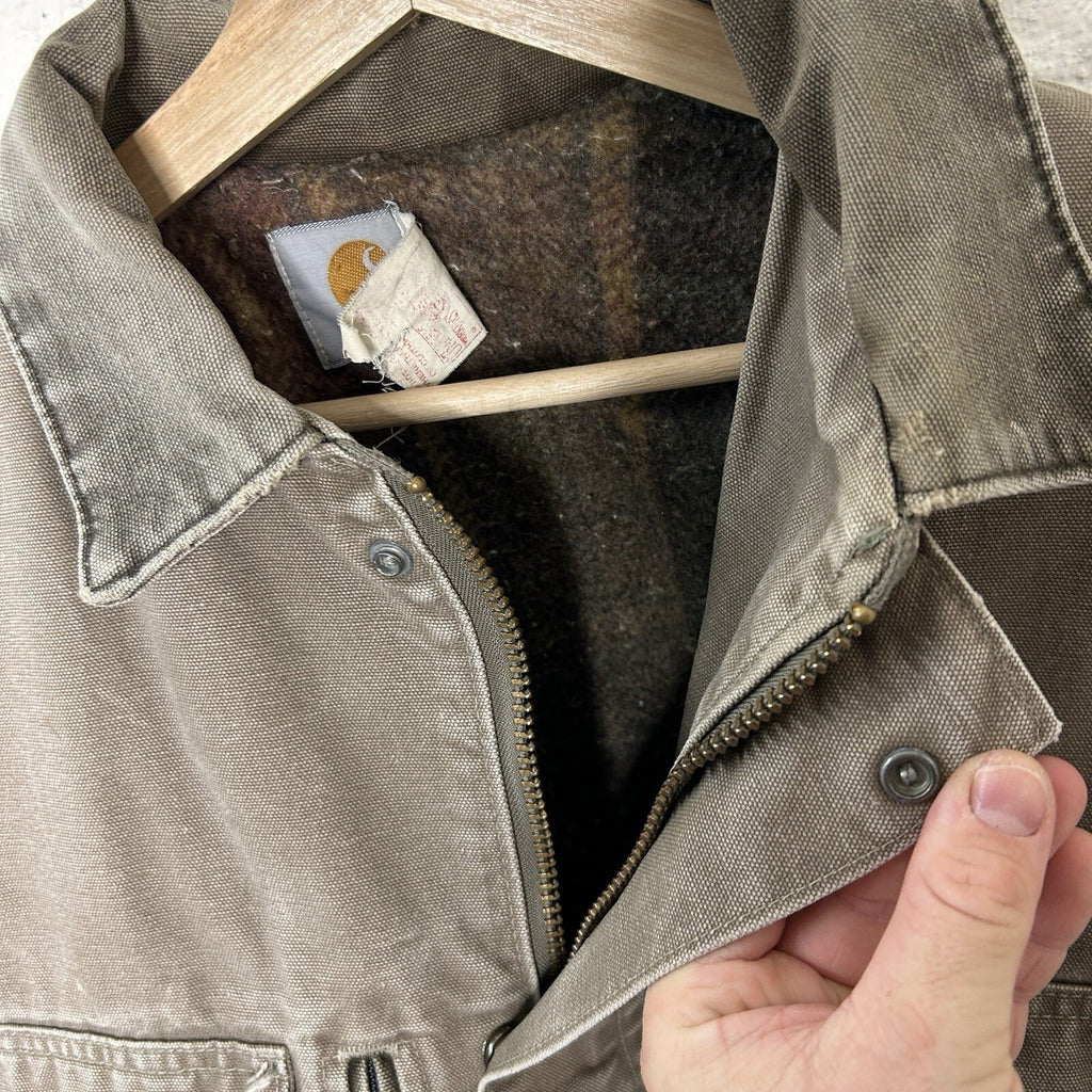 Vintage Carhartt Wool-Lined Cropped Duster Coat “Chestnut” PB2321 Men’s Medium
